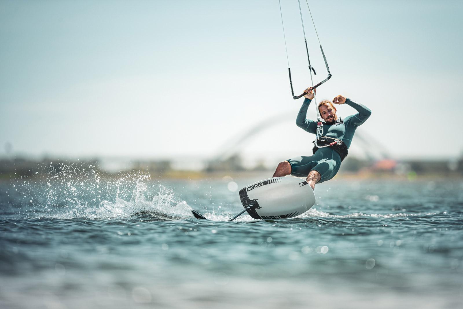Foil Freestyle Action on Fehmarn on the new SLC Foil with Christian Rosenbrock - CORE Kiteboarding